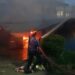 5 Unit Ruko di Samping TVRI Sarolangun Ludes Terbakar