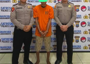Satres Narkoba Polres Labuhan Batu Tangkap Pengedar Sabu di Padang Bulan
