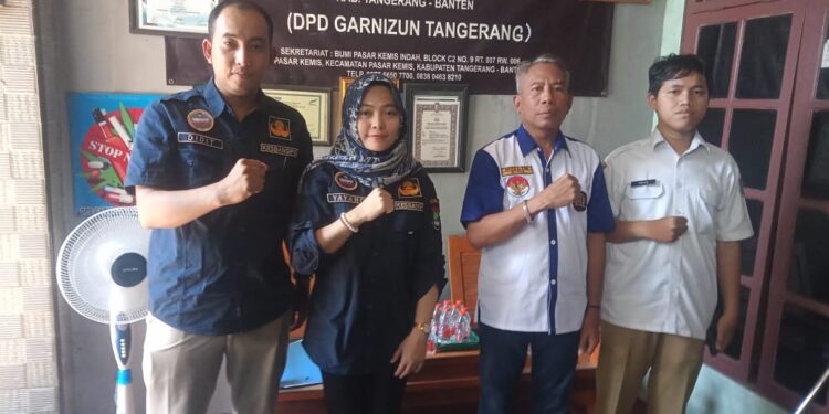 Kantor Sekretariat DPD Garnizun Dikunjungi Utusan Kesbangpol Kabupaten Tangerang