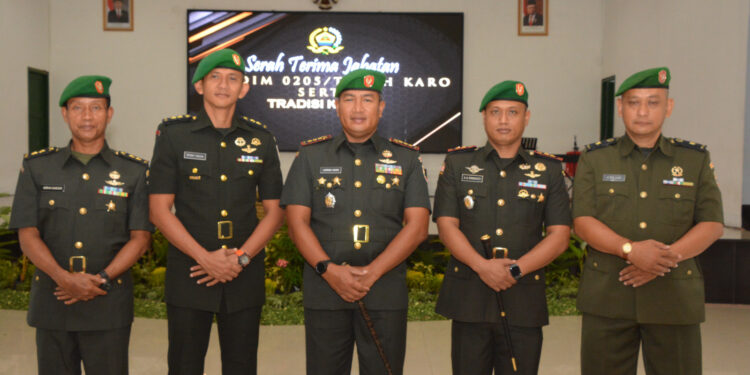 Danrem 023/KS Pimpin Sertijab Dandim 0205/TK dan Tradisi Korps Satuan