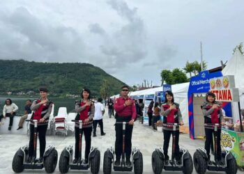 Kehadiran Polisi Pariwisata Dalam Aquabike Jetski Danau Toba 2023 Memberikan Kenyamanan
