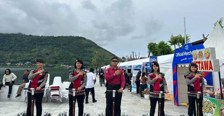 Kehadiran Polisi Pariwisata Dalam Aquabike Jetski Danau Toba 2023 Memberikan Kenyamanan