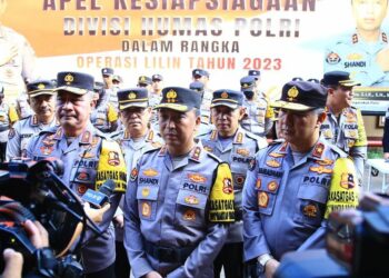 Kadiv Humas Tekankan Beberapa Hal Saat Gelar Apel Kesiapsiagaan Satgas Humas Polri Pengamanan Nataru