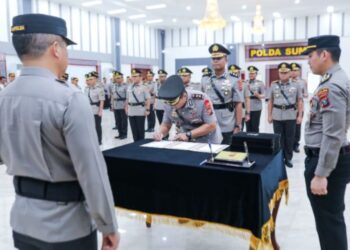 Kapolda Sumut Lantik Pejabat Utama dan Sejumlah Kapolres 