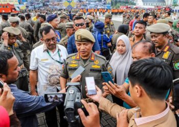 Apel Gelar Pasukan Jelang Pemilu, Pj Gubernur Sumut Pastikan Jajarannya Siap Jaga Ketentraman dan Ketertiban Umum