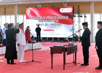 Lantik Bupati Deliserdang, Pj Gubernur Sumut Sampaikan Pesan Ini