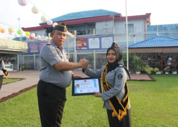 Lapas Binjai Gelar Apel Pelepasan Petugas Purnabakti Dan Pemberian Penghargaan Petugas