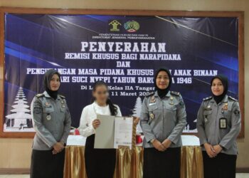 Rayakan Nyepi, Warga Binaan Lapas Kelas IIA Tangerang Dapatkan Remisi Khusus