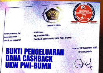 Indonesia Journalist Watch (IJW) Minta PPATK Telusuri Aliran Dana PWI Gate Empat Oknum PWI Pusat 