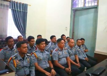 Perkuat Tusi, Rutan Pangkalan Brandan Ikuti Penguatan Pengamanan dan Intelijen Pemasyarakatan