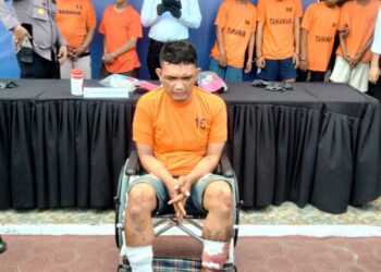 Doorrr!!!… Melawan Saat Hendak Ditangkap, 7 Orang Residivis Curanmor dan Begal Tumbang Ditembak Polisi