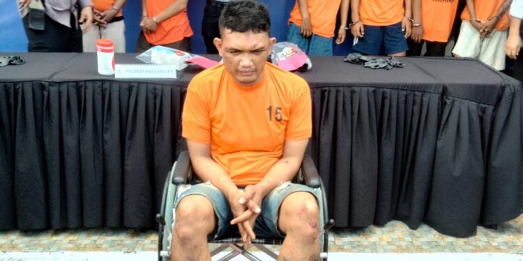 Doorrr!!!… Melawan Saat Hendak Ditangkap, 7 Orang Residivis Curanmor dan Begal Tumbang Ditembak Polisi