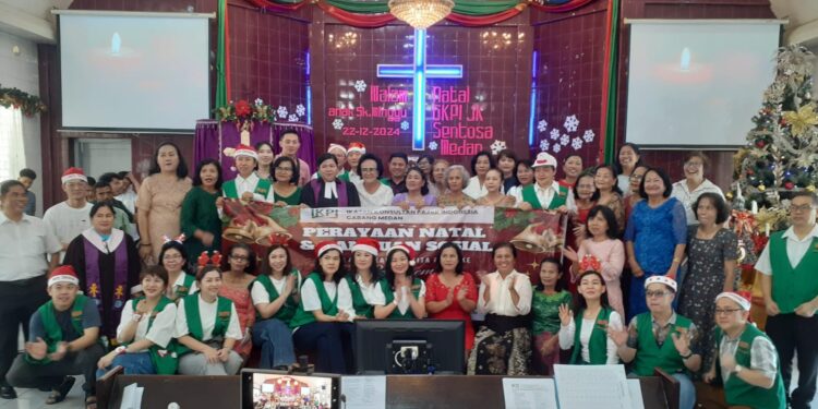 Berbagi Kasih, IKPI Cabang Medan Rayakan Natal Bersama Jemaat GKPI JK Sentosa