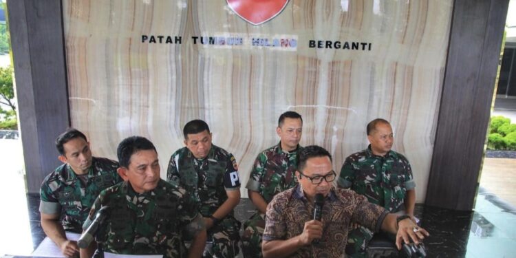 Dandenpom I/5 Dampingi Kasdam I/BB Dalam Penanganan Kasus 20 Kilo Sabu