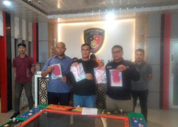 Polisi Bongkar Perjudian Tembak Ikan di Padang Bulan, 4 Pelaku Diamankan