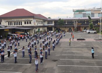 Polrestabes Medan Gelar Olah raga Pagi Rutin, Demi Kesehatan dan Kebugaran Personel