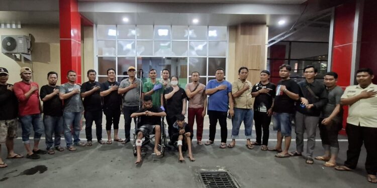 Polsek Medan Helvetia Tangkap 4 Begal Berkelewang, 2 Ditembak