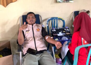 Bakti Sosial Donor Darah Pengajian Abu Bakar dan PAC Partai Gerindra Kalidoni