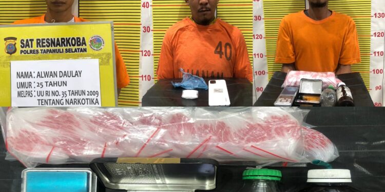 Polres Tapsel Amankan Sabu Dari Tiga Pelaku Diduga Pengedar