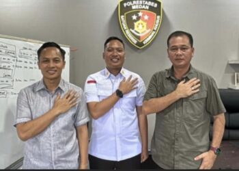 Ka.Kpr Rutan Kelas I Medan Audiensi Dengan APH Polsek Helvetia