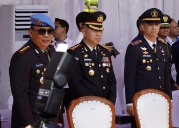 Perkuat Sinergi, Karutan Medan Hadiri Upacara Dan Syukuran Hari Bhayangkara KE-79 Di Mapolda Sumut