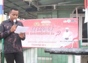 Peringati HUT Bhayangkara ke-79, Garnizun Sumsel Gelar Sosialisasi Narkoba di Tengah Jalan