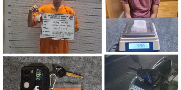 Transaksi Gagal, Bandar Sabu Diciduk Polisi di Gang Taqwa 