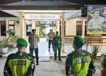 Polsek Perbaungan dan Koramil 07 Gelar Patroli Gabungan, Warga Apresiasi Rasa Aman