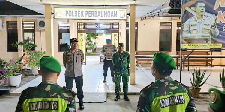 Polsek Perbaungan dan Koramil 07 Gelar Patroli Gabungan, Warga Apresiasi Rasa Aman