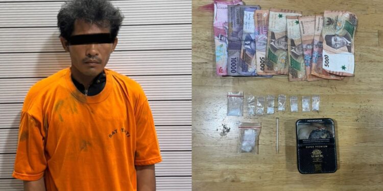 Pengedar Sabu di Jalan Platina IV Tak Berkutik Saat Disergap Polisi