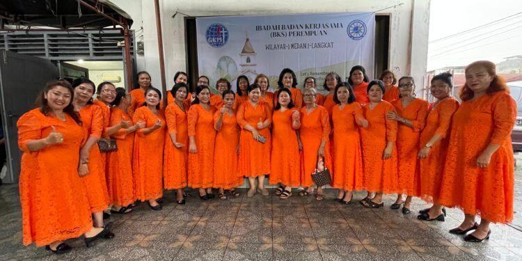 BKS Perempuan Wilayah I Medan-Langkat Gelar Ibadah di GKPI JK Sentosa