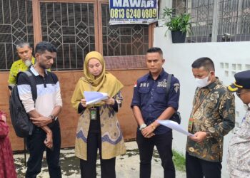 ‎Peletakan Sita Jaminan oleh Pengadilan Negeri Medan Berjalan Lancar