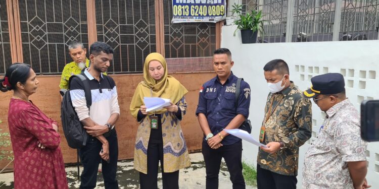 ‎Peletakan Sita Jaminan oleh Pengadilan Negeri Medan Berjalan Lancar