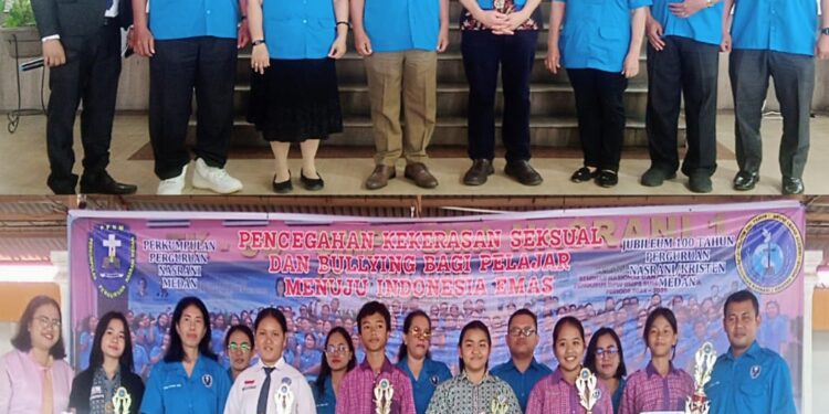 Penyuluhan Pencegahan Kekerasan Seksual dan Bullying Sekaligus Penyerahan Hadiah Juara Lomba Seni Jubileum 100 Tahun Nasrani