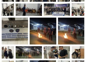 Razia Mendadak Malam Hari, Lapas Kelas IIA Binjai Sikat Barang Terlarang dari Blok Hunian WBP