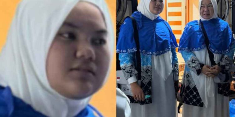 ‎Tangis Haru di Asrama Haji Medan, Naura Berangkat Gantikan Ayah Tercinta