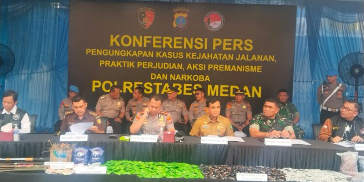 Gerebek 15 Sarang Narkoba, Polrestabes Medan Ringkus 148 Tersangka dalam 119 Kasus