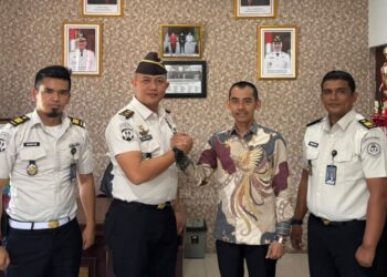Jalin Sinergi Baru, Plt. Kepala Lapas Narkotika Langkat Silaturahmi dan Koordinasi dengan Camat Hinai