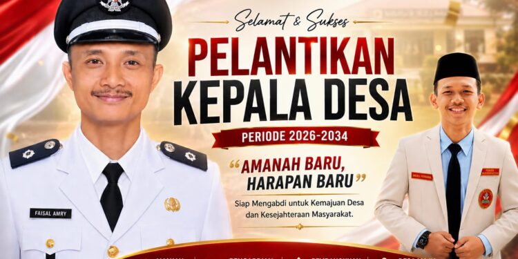 Resmi Dilantik, Faisal Amry Nahkodai Desa Suka Raya Periode 2026–2034