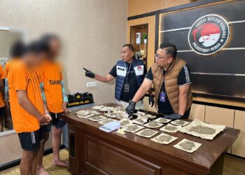 Edarkan Ganja, Dua Mahasiswa Disergap Polisi di Jalan Dr Mansyur, 260 Gram Ganja Disita