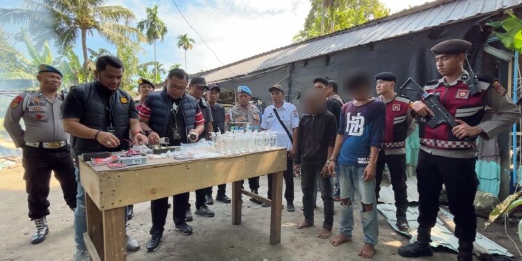 Sarang Narkoba di Area Perkebunan dengan Pengamanan Sejumlah CCTV Digerebek Polisi di Sei Mencirim, Seluruh Barak Rata Dibumihanguskan