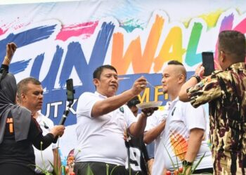 Luar Biasa, Ribuan Masyarakat Banjiri Funwalk HUT ke-48 GM FKPPI yang Digelar PC GM FKPPI 0201 Bekerjasama Pemko Medan