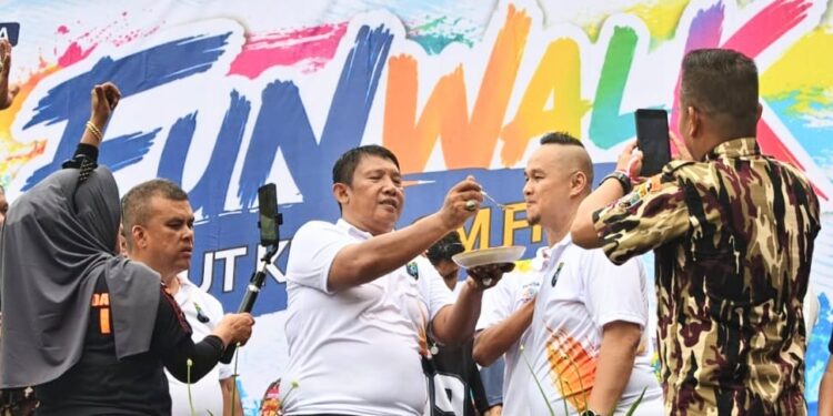 Luar Biasa, Ribuan Masyarakat Banjiri Funwalk HUT ke-48 GM FKPPI yang Digelar PC GM FKPPI 0201 Bekerjasama Pemko Medan