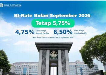 BI-Rate Tetap 5,75 Persen, Bank Indonesia Perkuat Stabilitas Rupiah dan Dorong Pertumbuhan Ekonomi