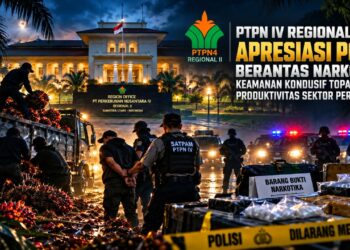 PTPN IV Regional 2 mengapresiasi ketegasan Kapolri Jenderal Pol Suyudi Ario Seto dalam memberantas peredaran narkotika di Indonesia. Foto: Dok/IndoPos86.net.